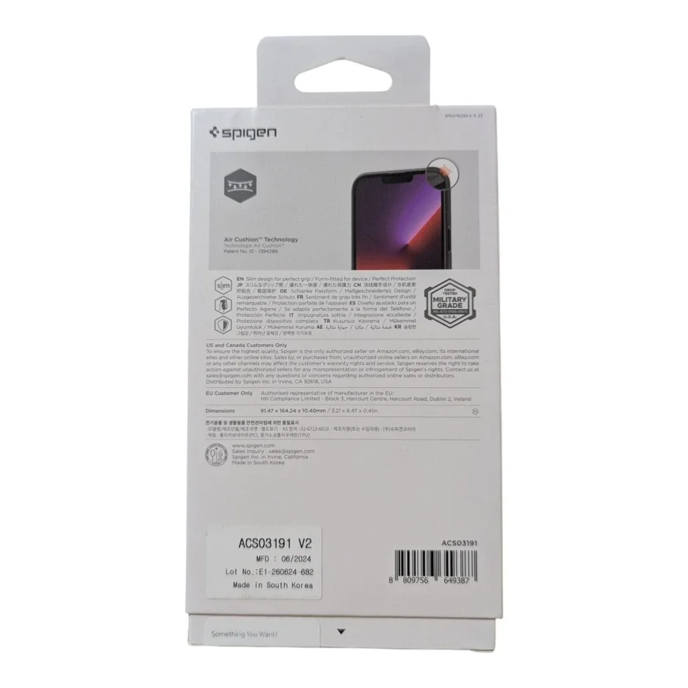 R9-O Spigen Thin Fit Case for iPhone 13 Pro Max/ 12 Pro Max - Matte Black (Open)